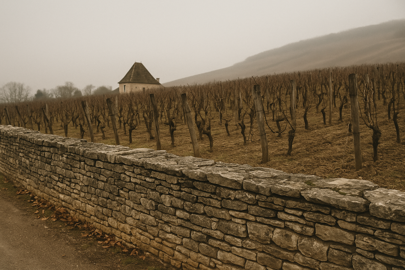 Premier Cru vineyards of Fixin in the northern Côte de Nuits, Burgundy