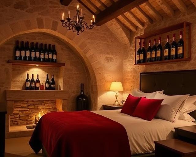 Suite viticole Oenosuite à Dijon — pierres apparentes et ambiance vin de Bourgogne