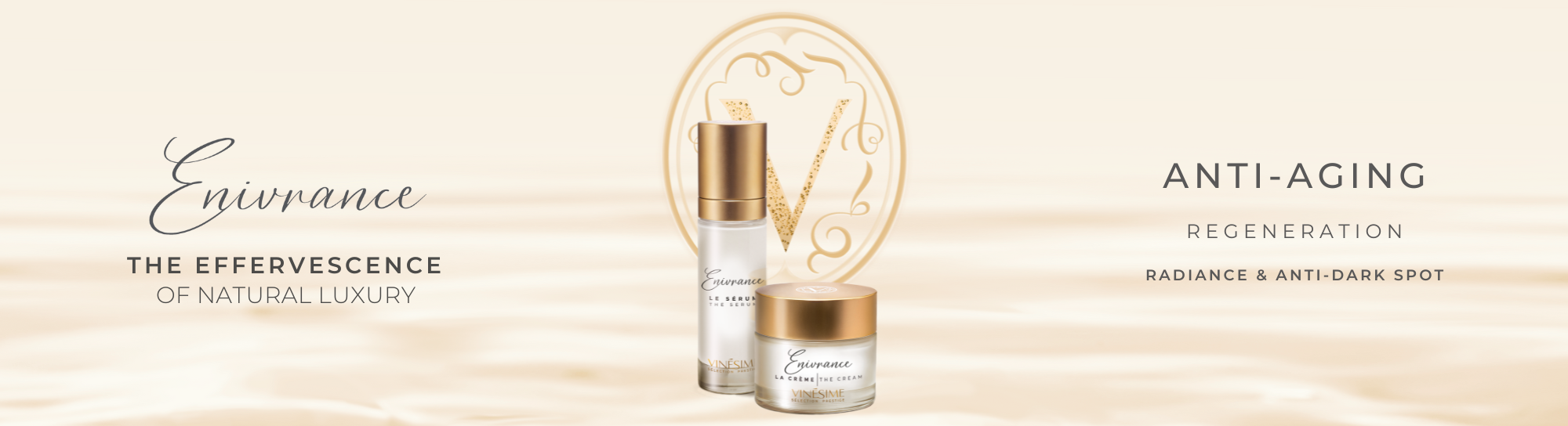 Produits cosmétiques Vinésime aux polyphénols de Chardonnay — gel douche et shampoing premium