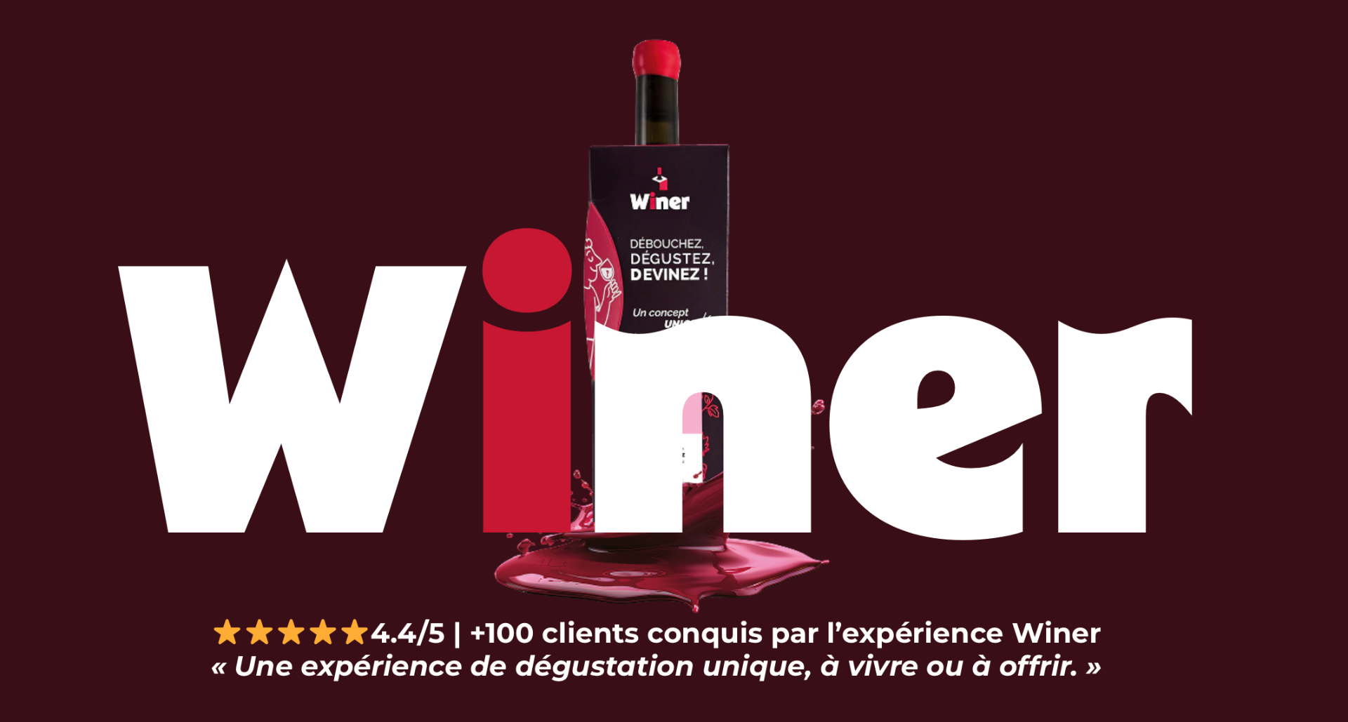 Coffret de dégustation à l'aveugle Winer — expérience connectée et immersive